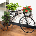 Iron Bicycle Plant Stand Rack, 30x30x20 cm, Indoor Outdoor, Durable Metal Display - SuperSaverAU - view 2