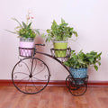 Iron Bicycle Plant Stand Rack, 30x30x20 cm, Indoor Outdoor, Durable Metal Display - SuperSaverAU - view 4