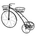 Iron Bicycle Plant Stand Rack, 30x30x20 cm, Indoor Outdoor, Durable Metal Display - SuperSaverAU - view 6