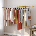 Vintage Gold Wall Mounted Clothes Rack, 180 x 27.5 x 8.5 cm, Elegant Design, 30kg Capacity - SuperSaverAU - view 4