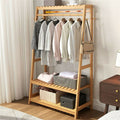 Bamboo Garment Rack 35x17.1x65 inches - Eco-Friendly, Portable Laundry Storage - SuperSaverAU - view 6