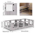 Dog Whelping Box 14 Panels 26-Inch Heavy Duty Puppy Pen with Pad - SuperSaverAU - view 2