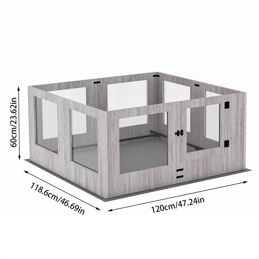 Dog Whelping Box 8 Panels 30x30x20 cm with Pad - Spacious & Durable Puppy Pen - SuperSaverAU - view 2