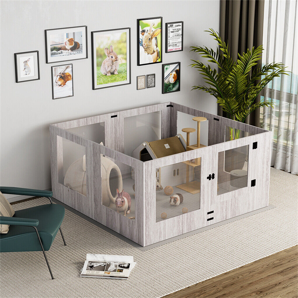 Dog Whelping Box 8 Panels 30x30x20 cm with Pad - Spacious & Durable Puppy Pen - SuperSaverAU - view 5