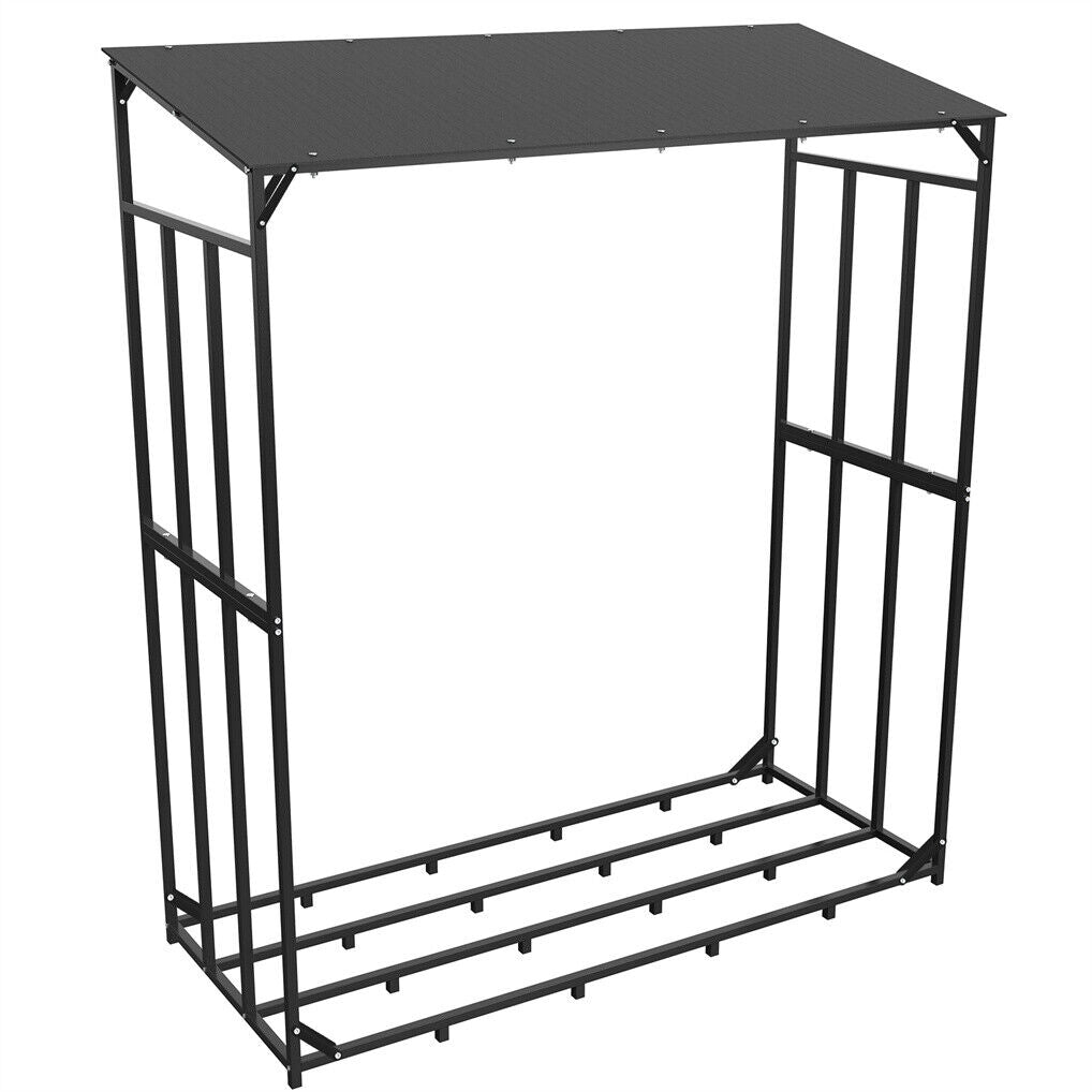 Metal Log Storage Shed - Outdoor Firewood Rack, Weather Resistant - SuperSaverAU - view 7