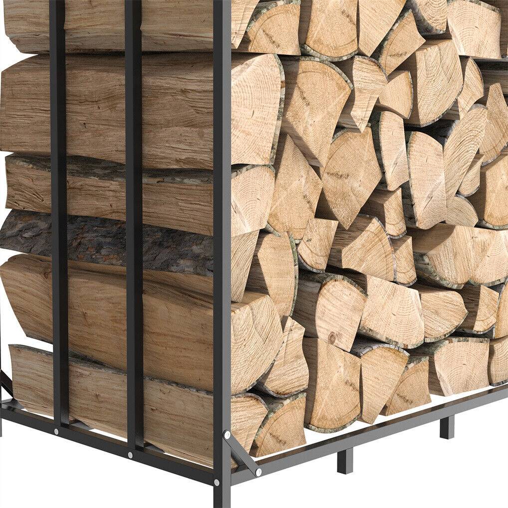 Metal Log Storage Shed - Outdoor Firewood Rack, Weather Resistant - SuperSaverAU - view 9