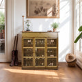 XXL Bamboo Shoe Rack Cabinet - 4-Tier with Doors & Drawers - SuperSaverAU - view 4