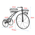 3-Tier Iron Bicycle Plant Stand - Tricycle Design, Durable - SuperSaverAU - view 6