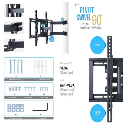 Articulating TV Wall Mount for 32-55 Inch TVs