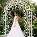 Metal Wedding Arch Garden Arbor Floral Stand 30x30x20 cm, Durable & Elegant - SuperSaverAU - view 1