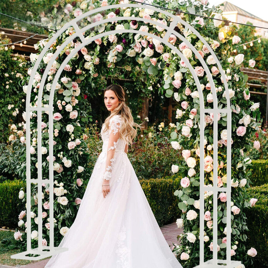 Metal Wedding Arch Garden Arbor Floral Stand 30x30x20 cm, Durable & Elegant - SuperSaverAU - view 1