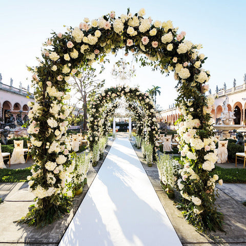 Metal Wedding Arch Garden Arbor Floral Stand 30x30x20 cm, Durable & Elegant - SuperSaverAU - view 2