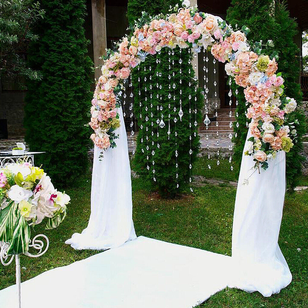 Metal Wedding Arch Garden Arbor Floral Stand 30x30x20 cm, Durable & Elegant - SuperSaverAU - view 3