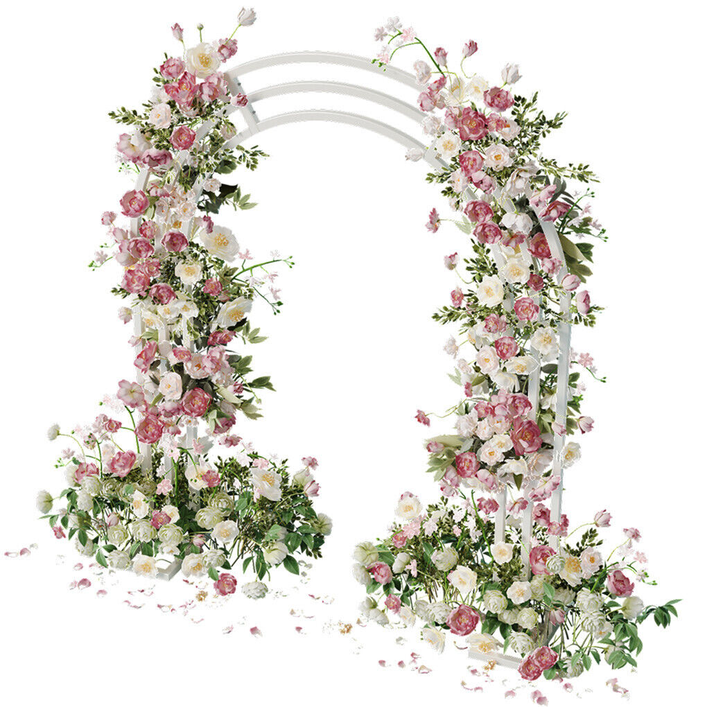 Metal Wedding Arch Garden Arbor Floral Stand 30x30x20 cm, Durable & Elegant - SuperSaverAU - view 7