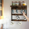 Wall Mounted Coffee Mug Rack with 12 Hooks by Premium - SuperSaverAU - view 1