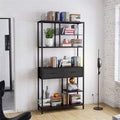 Rustic Accent Bookshelf 90CM Wide Plant Display Rack with Drawers & Shelving - SuperSaverAU - view 4