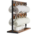 Rustic Minimalist Coffee Mug Holder Stand 43.5cm High, 42cm Wide, 2-Tier Organizer - SuperSaverAU - view 3