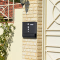 Wall Mounted Lockable Mailbox - Galvanized Steel with Copper Lock - SuperSaverAU - view 4