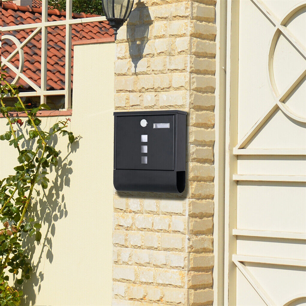 Wall Mounted Lockable Mailbox - Galvanized Steel with Copper Lock - SuperSaverAU - view 4