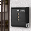 Wall Mounted Lockable Mailbox - Galvanized Steel with Copper Lock - SuperSaverAU - view 5