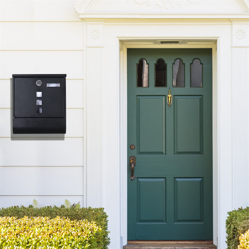 Wall Mounted Lockable Mailbox - Galvanized Steel with Copper Lock - SuperSaverAU - view 6