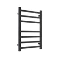 Aluminium Heated Towel Rail 7-Bar Electric Warmer Black 30x30x20 cm - SuperSaverAU - view 1