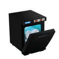 5L Mini UV Sterilizer Cabinet Electric Towel Warmer in Black - SuperSaverAU - view 2