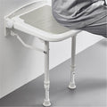 Wall-Mount Foldable Shower Chair, Adjustable, Non-Slip Feet - SuperSaverAU - view 2