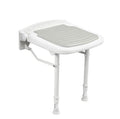 Wall-Mount Foldable Shower Chair, Adjustable, Non-Slip Feet - SuperSaverAU - view 3