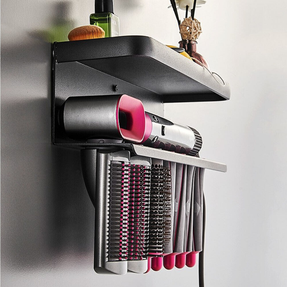 Dyson Airwrap Wall Mount Holder, Black Space Aluminum, 30x30x20 cm, Space-Saving - SuperSaverAU - view 3