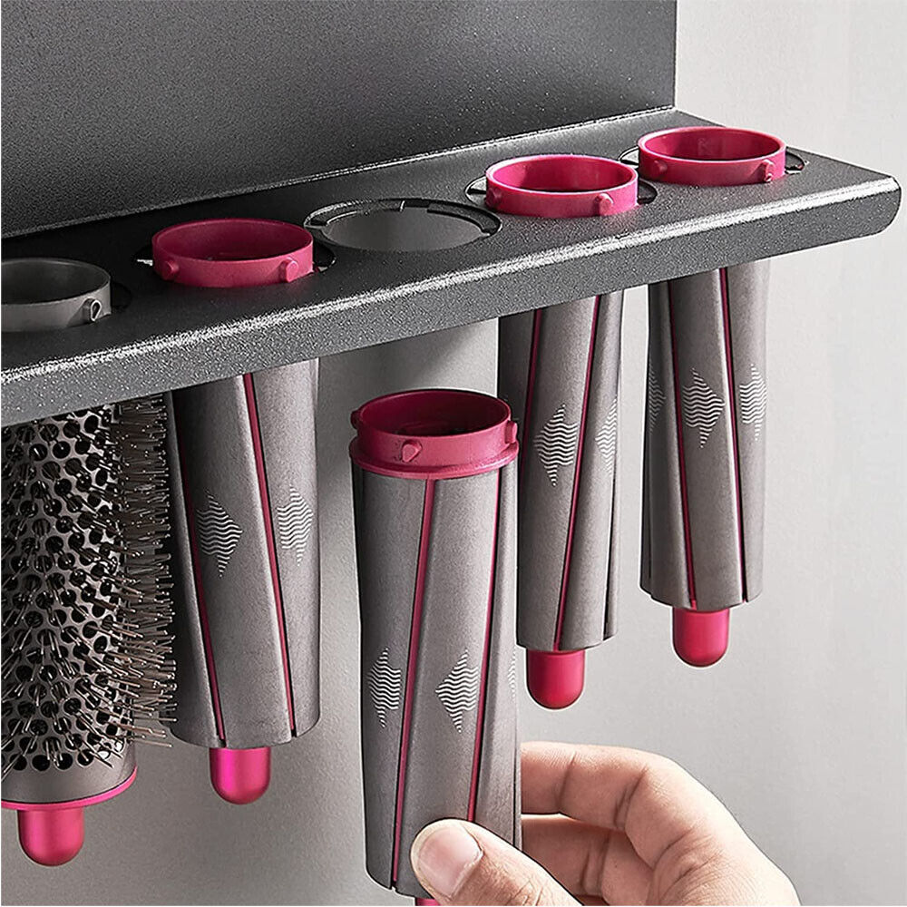 Dyson Airwrap Wall Mount Holder, Black Space Aluminum, 30x30x20 cm, Space-Saving - SuperSaverAU - view 4