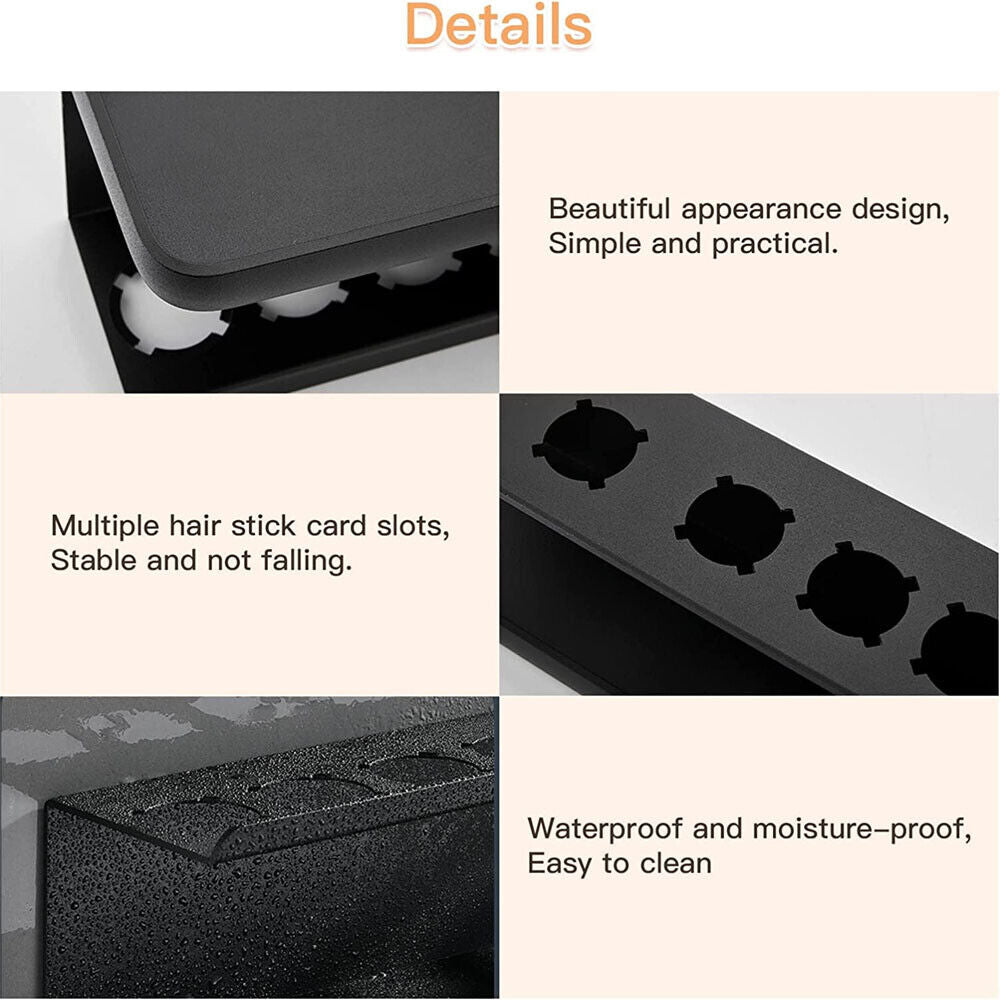 Dyson Airwrap Wall Mount Holder, Black Space Aluminum, 30x30x20 cm, Space-Saving - SuperSaverAU - view 7