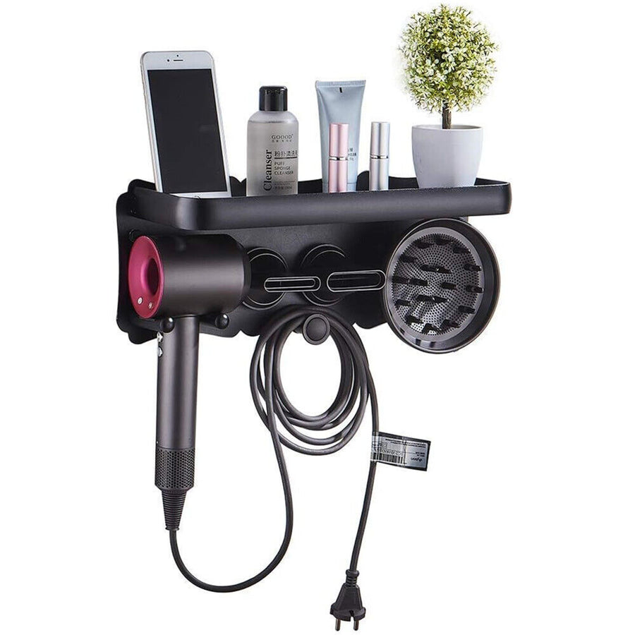 Magnetic Wall Mount for Dyson Hair Dryer - Black Metal Holder - SuperSaverAU - view 1