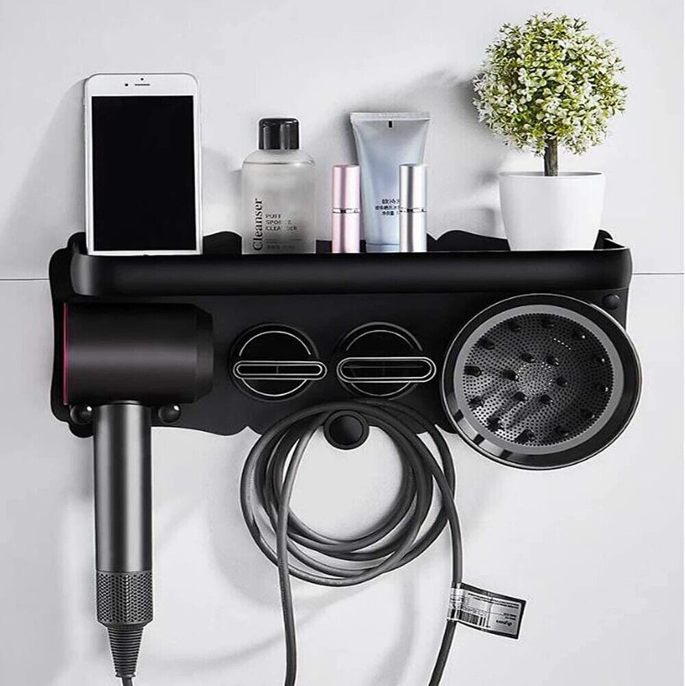 Magnetic Wall Mount for Dyson Hair Dryer - Black Metal Holder - SuperSaverAU - view 6