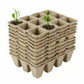 10pcs Biodegradable Seedling Trays 12-Hole Garden Starter, Eco-Friendly, 16.5x12x12 cm - SuperSaverAU - view 1