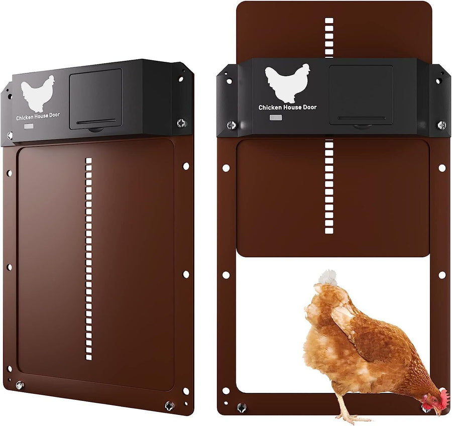 Premium Solar Automatic Chicken Coop Door Opener – Timer & LCD