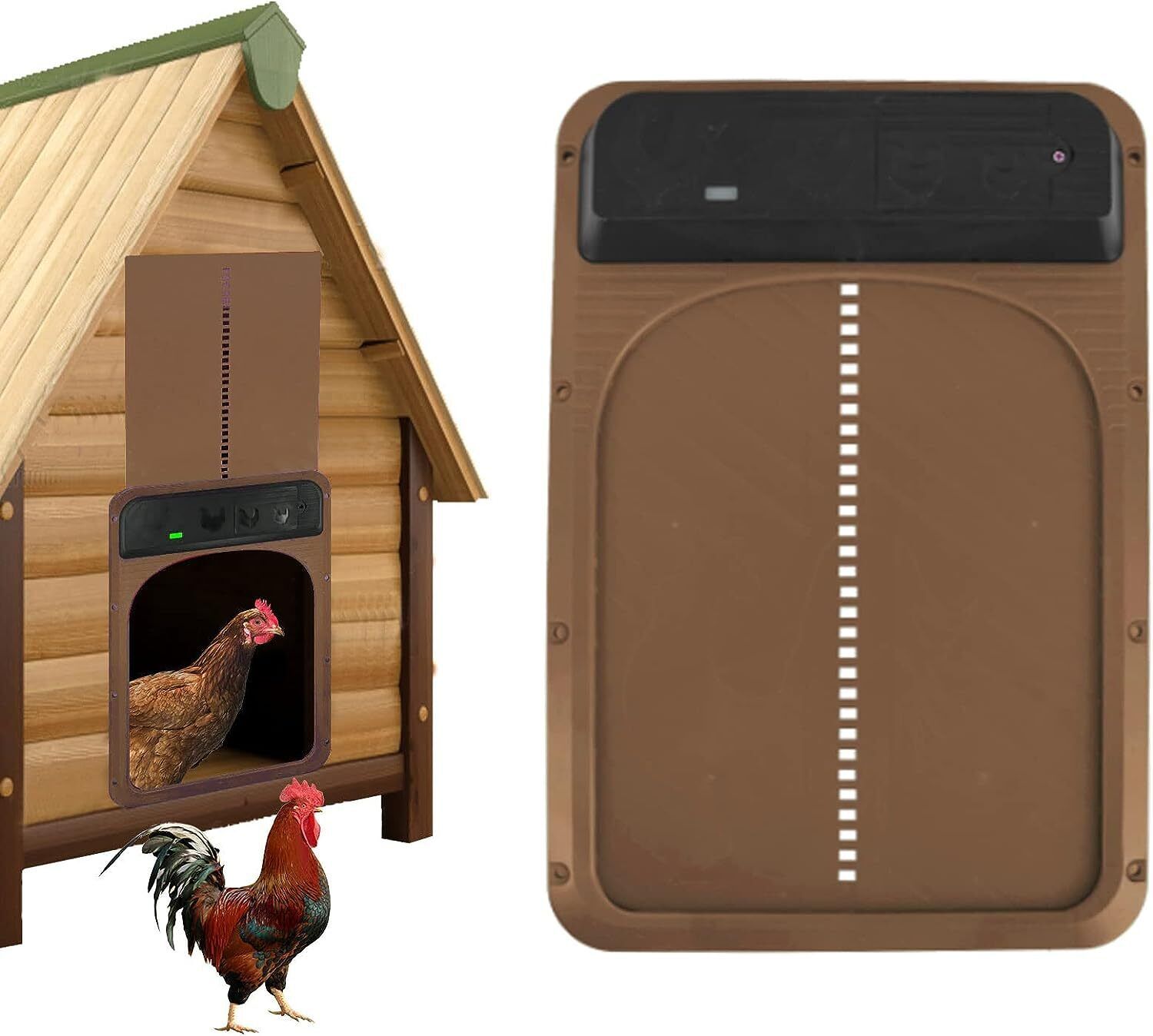 Premium Solar Automatic Chicken Coop Door Opener – Timer & LCD