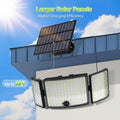 234 LED Solar Motion Sensor Light 5500K Cool Black, 30x10x10 cm, 3 Modes, 270° Coverage - SuperSaverAU - view 2