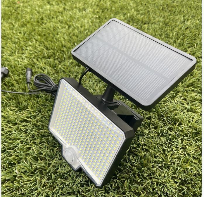 294 LED Solar Light Motion Sensor 6500K Black Outdoor Security Wall Flood Lamp 30x30x20 cm - SuperSaverAU - view 10