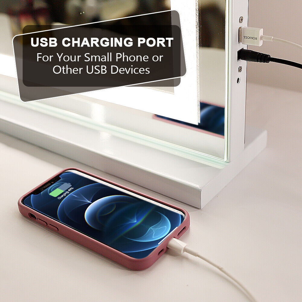 LED Makeup Mirror by Premium - Bluetooth Touch Sensor Vanity - SuperSaverAU - view 3