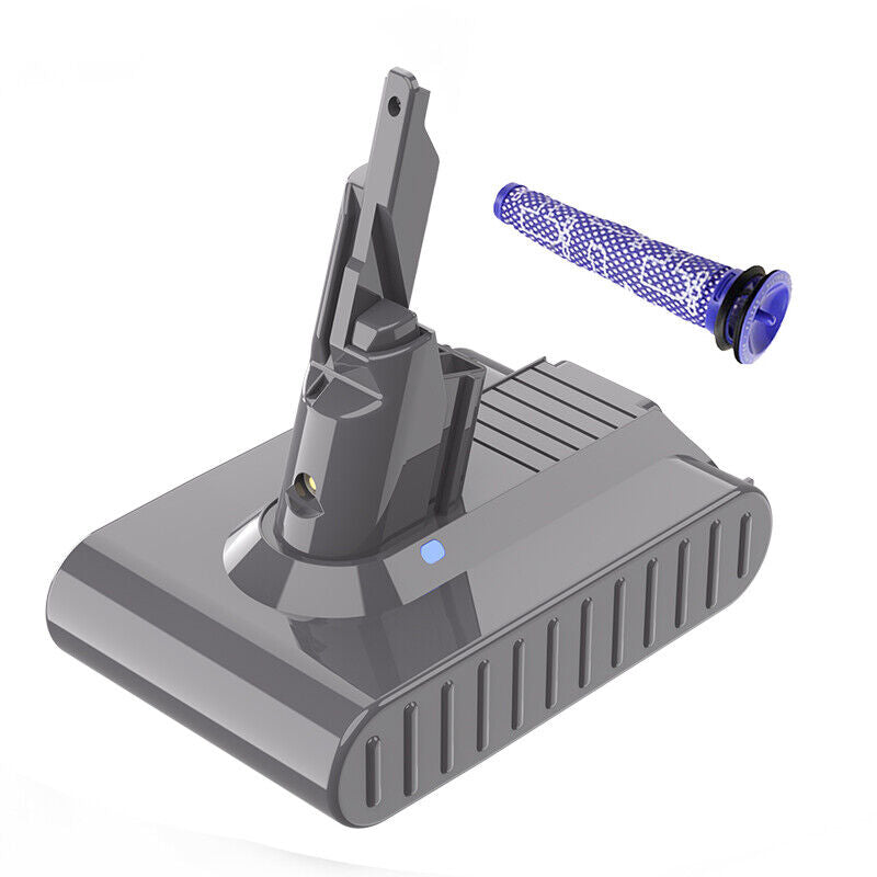 Premium 6500mAh Battery with Pre Filter for Dyson V7 SV11 Motorhead Pro Animal