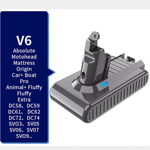 Premium 9500mAh Replacement Battery for Dyson V6 SV03 SV04 DC58 DC61 DC62