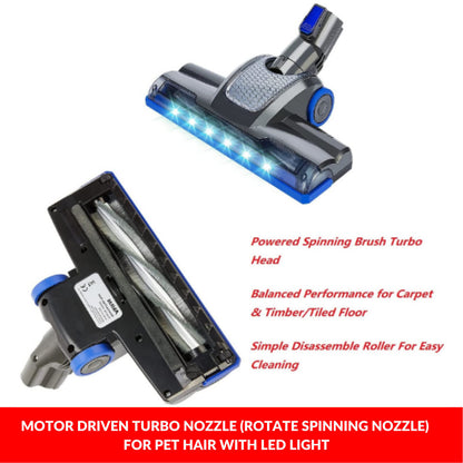 Enigma V8 Cordless Stick Vacuum with Toolkit and 22.2V Battery