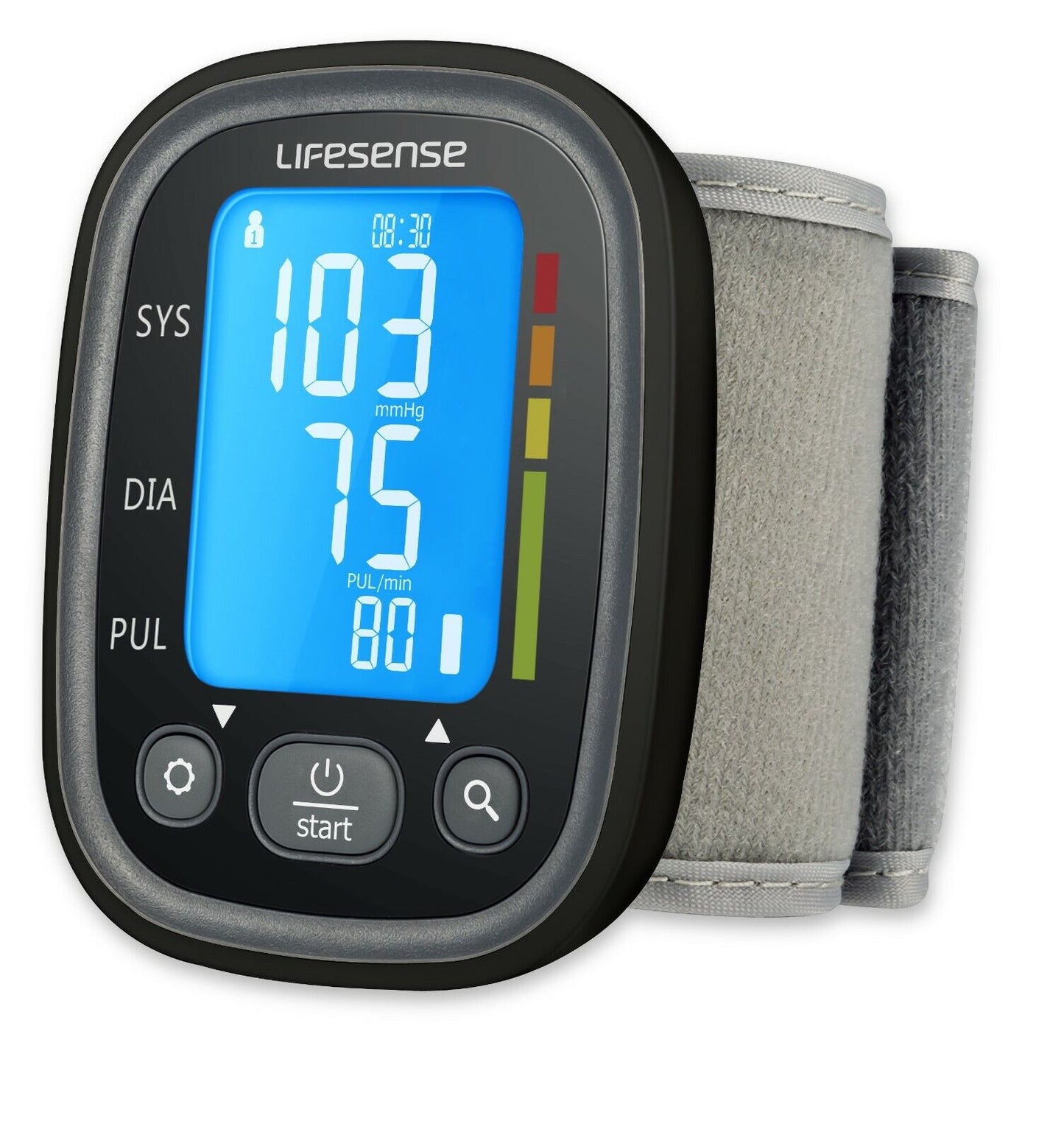 Automatic Digital Wrist Blood Pressure Monitor - Black
