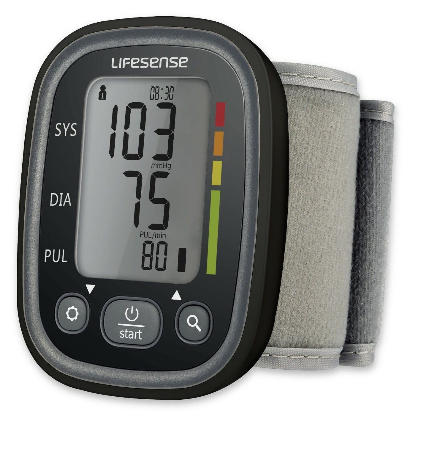 Automatic Digital Wrist Blood Pressure Monitor - Black