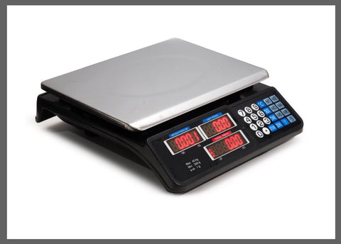 Digital Kitchen Scale 40kg 1g Increment Electronic Black - Waterproof, LCD, 2kg - SuperSaverAU - view 2