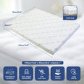 Single Memory Foam Mattress Topper 7-Zone Bamboo Cover - SuperSaverAU - view 2