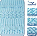 Bamboo Memory Foam Mattress Topper 7-Zone 8cm Double - SuperSaverAU - view 5