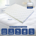 Queen Memory Foam Mattress Topper 7-Zone Bamboo Cover, Breathable, 20x15x25 cm - SuperSaverAU - view 2