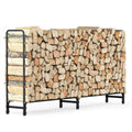 Heavy Duty Metal Firewood Rack - Log Storage with Open Design - SuperSaverAU - view 1